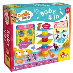 Joc educativ de masă Lisciani Giochi 79872 Set de joaca 4 in 1 Animale, cod 47790