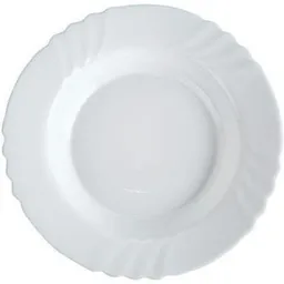 Farfurie Bormioli Rocco 27082 глубокая 23.5cm Ebro, белая, стеклокерамика