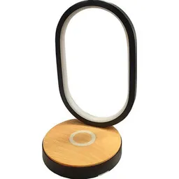 Lampă de masă și corp de iluminat Elmos led DT-LM-0016 12w 220v 4000k ip20 negru+lemn