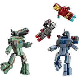 Lego 76320 Marvel: Iron Man și Mașină de Război vs Drone Ciocan