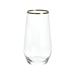 Veselă pentru băuturi Promstore 20845 Стакан для напитков Golden Rim 390ml, 14cm, стекло