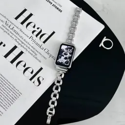 Curelușă din metal pentru Smart Band 7 Pro Model A8 Silver