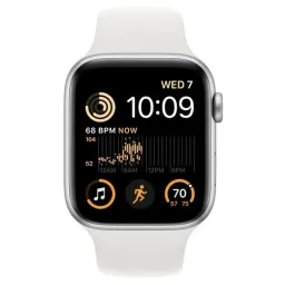 Ceas inteligent  Apple Watch SE 2 (2023) 40mm Aluminum Case with White Sport Band, MNJV3 GPS, Silver