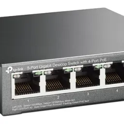 .5-port Gigabit Switch TP-LINK "TL-SG1005P", with 4-Port PoE, steel case