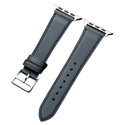 Curea din piele naturală pentru Apple Watch 42/44/45 mm, Dark Blue