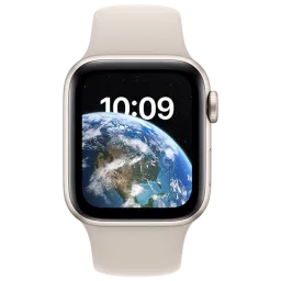 Apple Watch SE MNTE3 GPS 44mm Starlight Aluminium M/L Starlight Sport Band