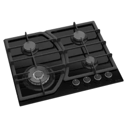 Plită încorporabilă pe gaz Zanetti 1160 GC Turbo Black