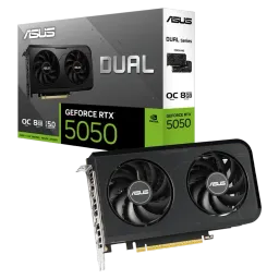Placă video ASUS Dual GeForce RTX 5050 OC, Negru