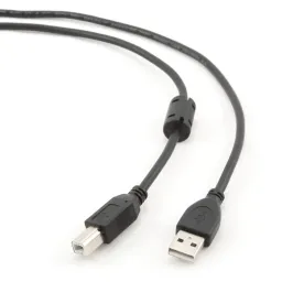 Cablu USB Cablexpert USB 2.0 AM/BM 3m Black (CCF-USB2-AMBM-10)