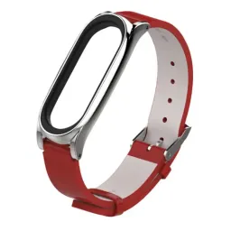 Curelușă din piele pentru Smart Band 7 Red