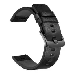 Curelușă din piele 22mm Black