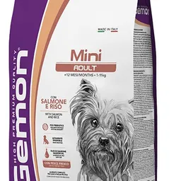 Monge Super Premium Gemon All Breeds Mini Adult Salmon & Rice