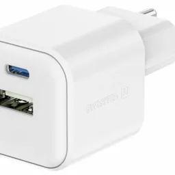 Swissten GaN 1xUSB-C 35W PD + 1xUSB-A 27W QC