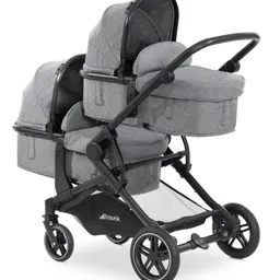 Carucior Hauck Atlantic Twin 2in1 Melange Grey