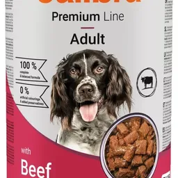 Hrană umedă pentru câini Calibra Premium Line Adult Beef 1240g