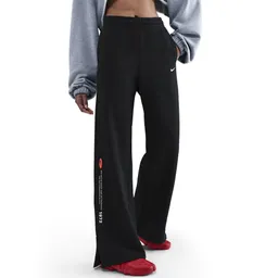 Pantaloni spotivi de dame Nike W Nsw Classic+ Wide Leg Spd Black/Sail, s.XL