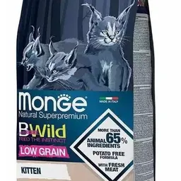 Hrană uscată pentru pisici Monge BWild Kitten Goose 1.5kg