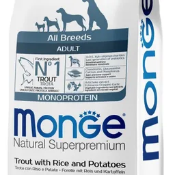Monge Superpremium All Breeds Adult Trout/Rice/Potatoes