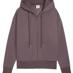Hanorac damă Puma Her Relaxed Full-Zip Raisin, s.S