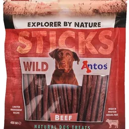 Snackuri pentru câini Antos Wild Sticks Beef 400g (20086)