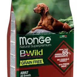 Hrană uscată pentru câini Monge All Breeds Adult Lamb/Potatoes/Peas 2.5kg