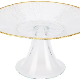 Platou servire tort EH Golden Rim D21cm H10cm (52466)