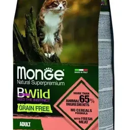 Hrană uscată pentru pisici Monge BWild Adult Salmon/Peas 1.5kg