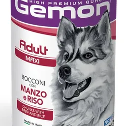 Hrană umedă pentru câini Monge Gemon Maxi Adult Beef & Rice 1250g
