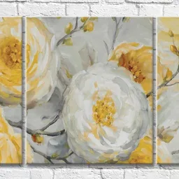 Pictură Magic Color Branch with Yellow and White flowers (3572556)