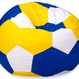 Fotoliu puf BeanBag Ares XL Blue/Yellow/White