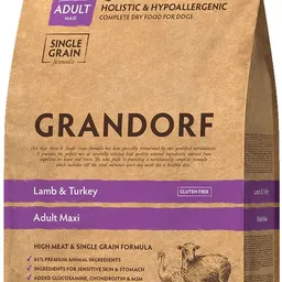 Hrană uscată pentru câini Grandorf Adult Maxi Lamb & Turkey 3kg