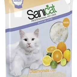 Asternut igienic pentru pisici Sanicat Diamonds Citrus 5L