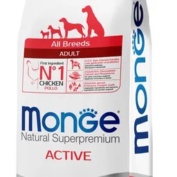 Hrană uscată pentru câini Monge All Breeds Adult Active Chicken 12kg