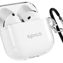 Husă pentru căști Epico Cover AirPods 4 White Transparent