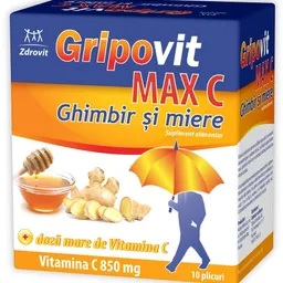 Zdrovit Gripovit Max C Ghimbir si Miere