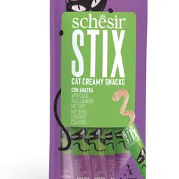 Snackuri pentru pisici Schesir Cream Snack Duck 6x15g (C1304)