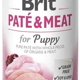 Hrană umedă pentru câini Brit Pate & Meat Chicken & Turkey Puppy 400g