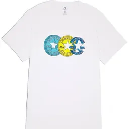 Tricou bărbătesc Converse Chuck Patch Distort Tee White, s.L