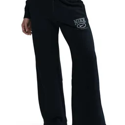 Pantaloni spotivi de dame Nike W Nsw Club Flc Mr Gx Wide Pnt Black/Wolf Grey, s.L