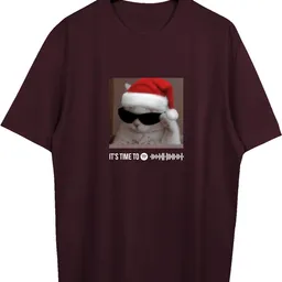 Tricou bărbătesc Soling Time ti christmas Burgundy, s.M (print-tt)