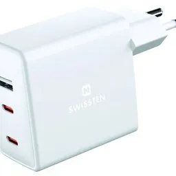Swissten GaN 2xUSB-C + 1xUSB 70W