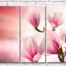 Pictură Gallerix Pink magnolia on a pink background (3448911)