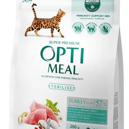 Optimeal Adult Cat Sterilised Turkey & Oats