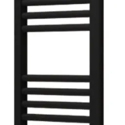 Uscător de prosoape Radiva Flat Haiti 400x800mm Black Mat