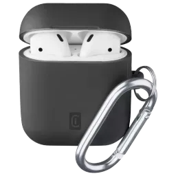 Husă pentru Airpods Cellularline Apple Airpods 1/2 Bounce case Negru