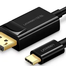 Adaptor UGREEN Type-C/Display Port, 4K,1.5 m, MM139, Black (80154)