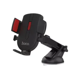 Suport auto HOCO CAD01 Easy-lock, black/red