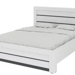 Pat NS 160x200 - alb+antracit (merk)