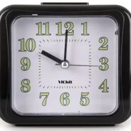 Ceas cu alarma Vicko negru 11x10 cm (380-F-00047)