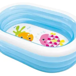 Piscina gonflabilă pentru copii Intex „Prietenii mării” 163x107x46 cm, 238 L, 3+ (57482)